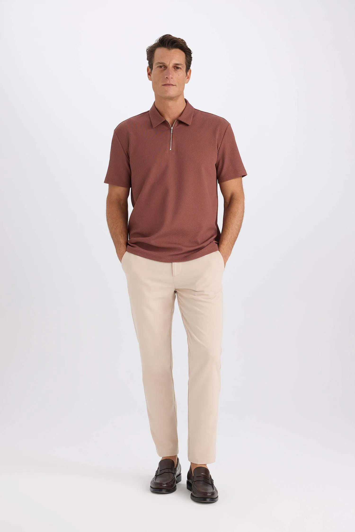 Straight Leg Stretchy Summer Fabric Joggers