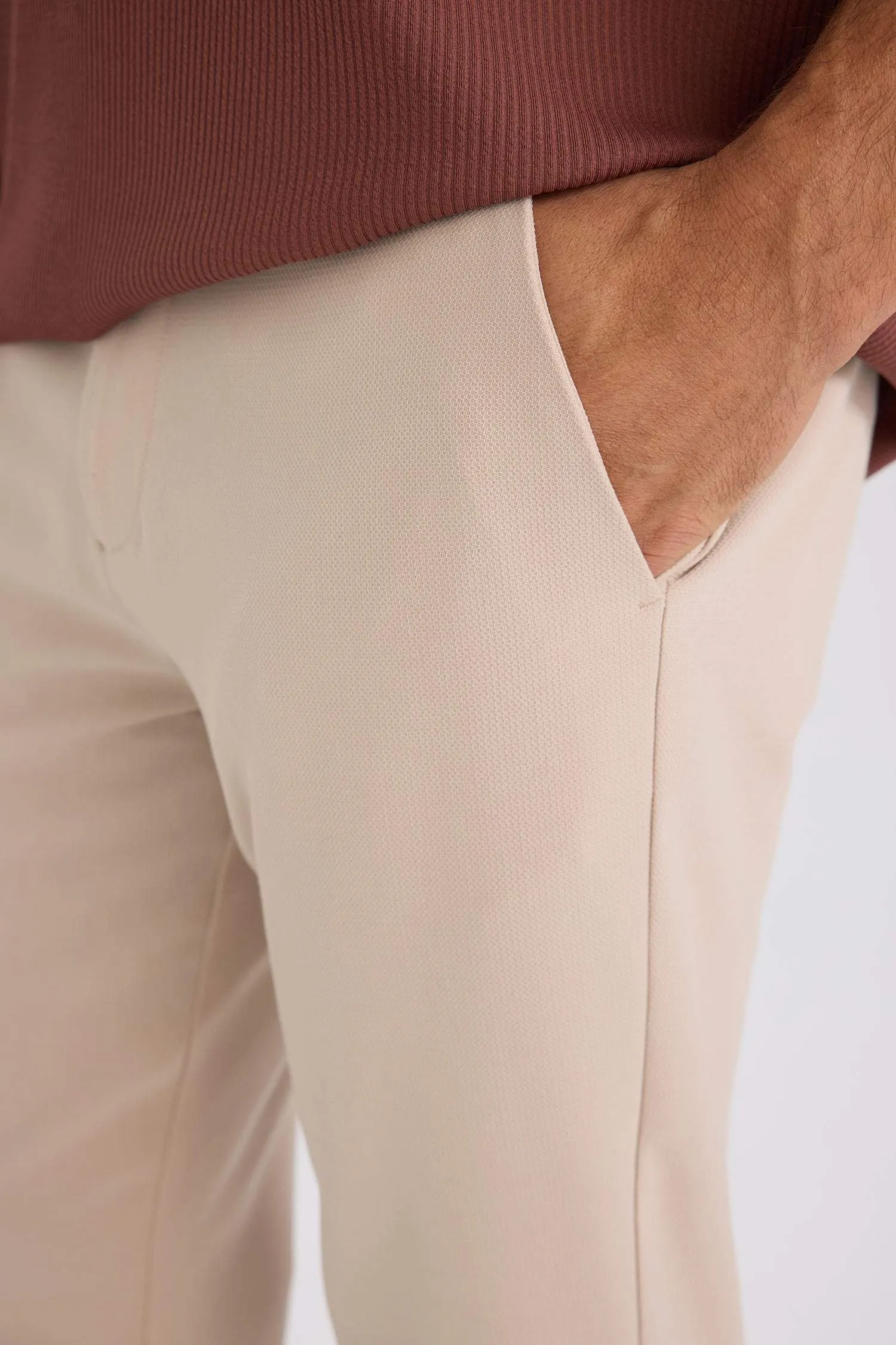 Straight Leg Stretchy Summer Fabric Joggers