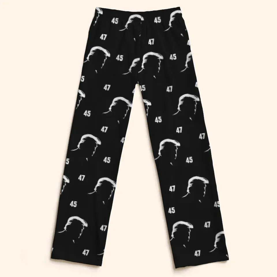 Strength, And A Bright Future - US Elections Pajama Pants - Gift For Conservative Supporters