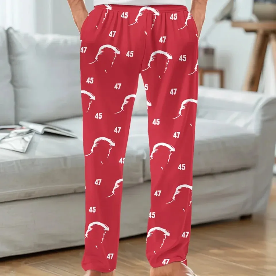 Strength, And A Bright Future - US Elections Pajama Pants - Gift For Conservative Supporters