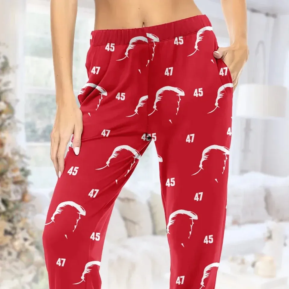 Strength, And A Bright Future - US Elections Pajama Pants - Gift For Conservative Supporters