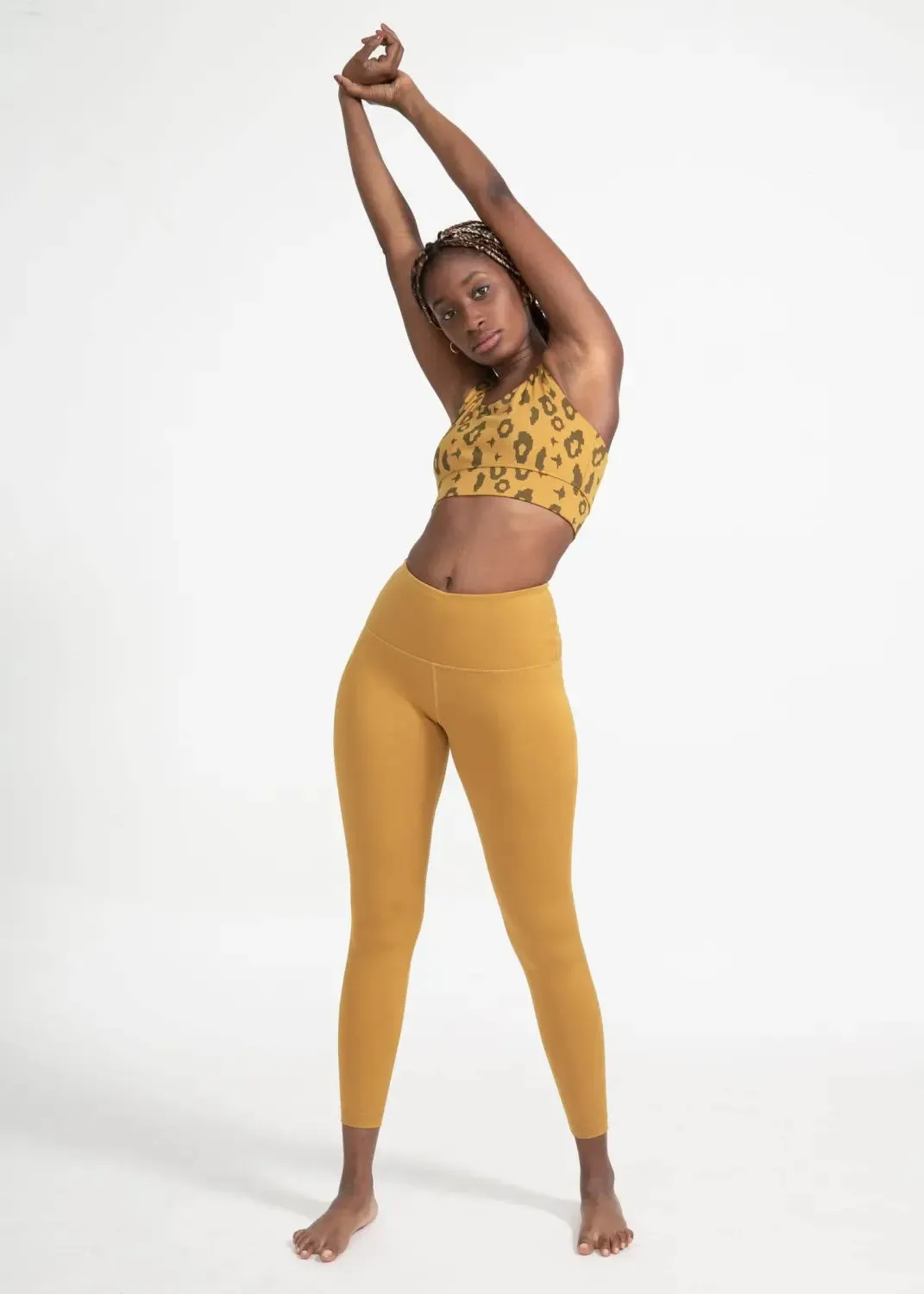 Surf & Yoga Leggings in Honey Mustard