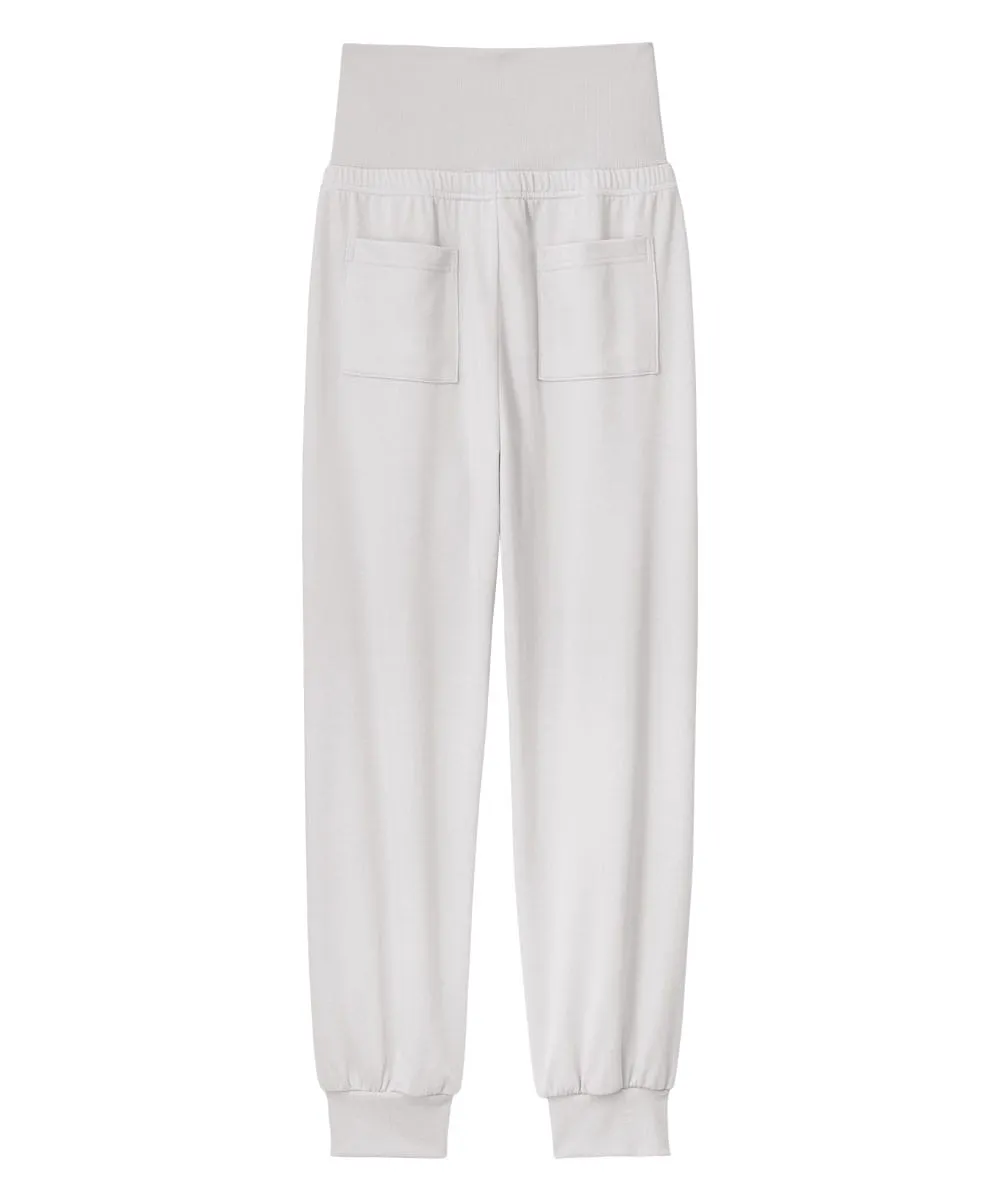 Sweatwear with Belly Warmer Long Sleeve Top-and-Bottom Set