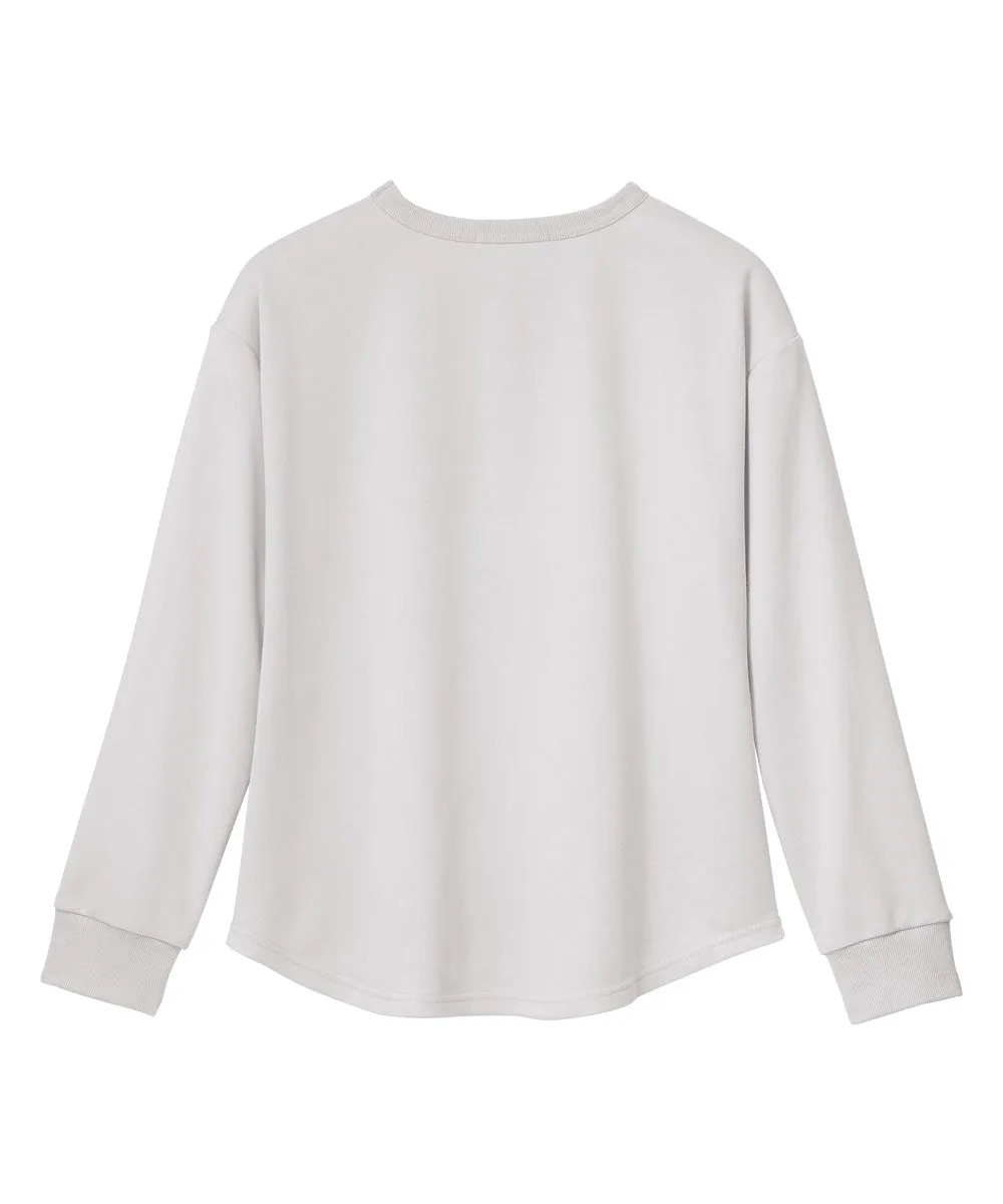Sweatwear with Belly Warmer Long Sleeve Top-and-Bottom Set