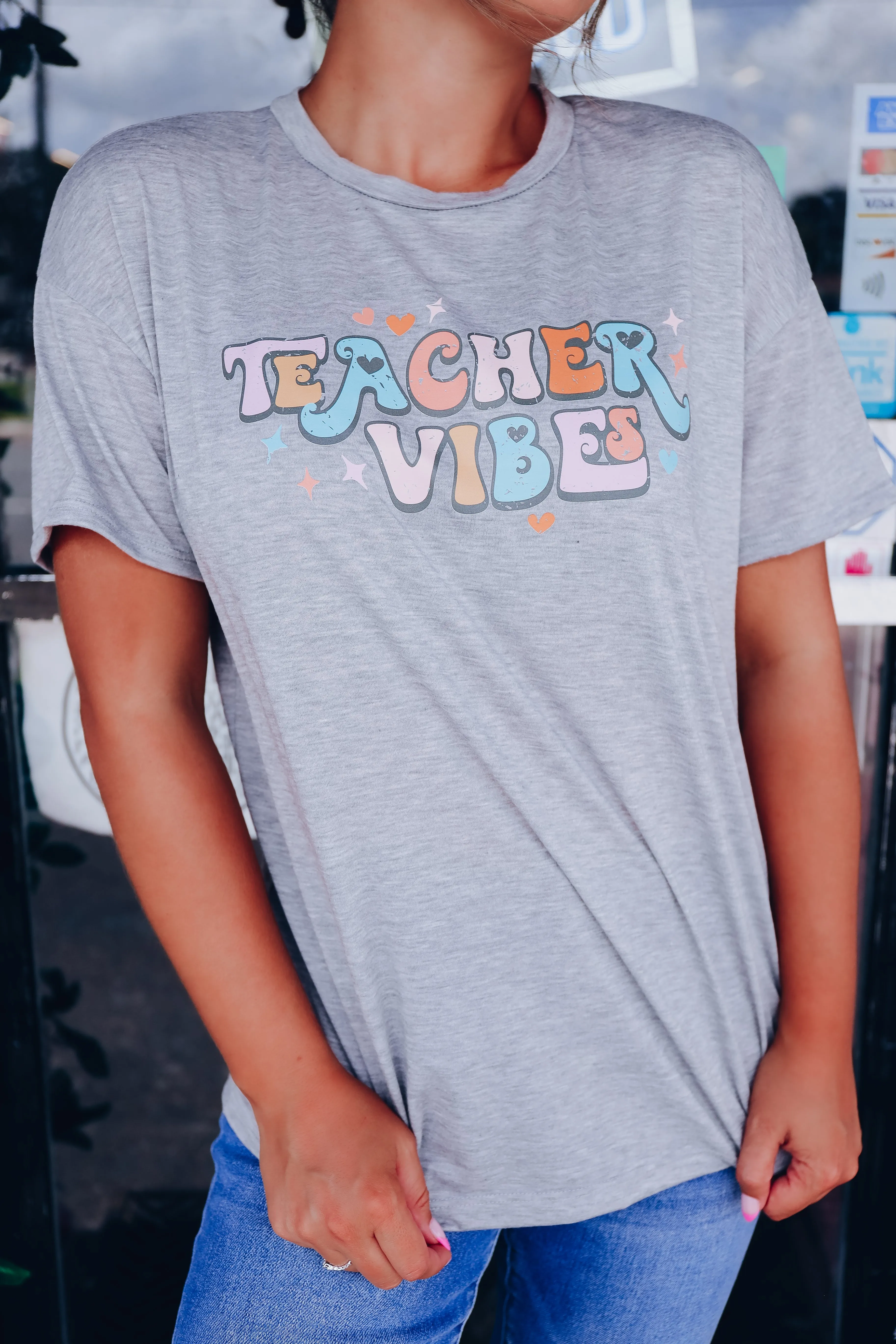 Teacher Vibes - Grey