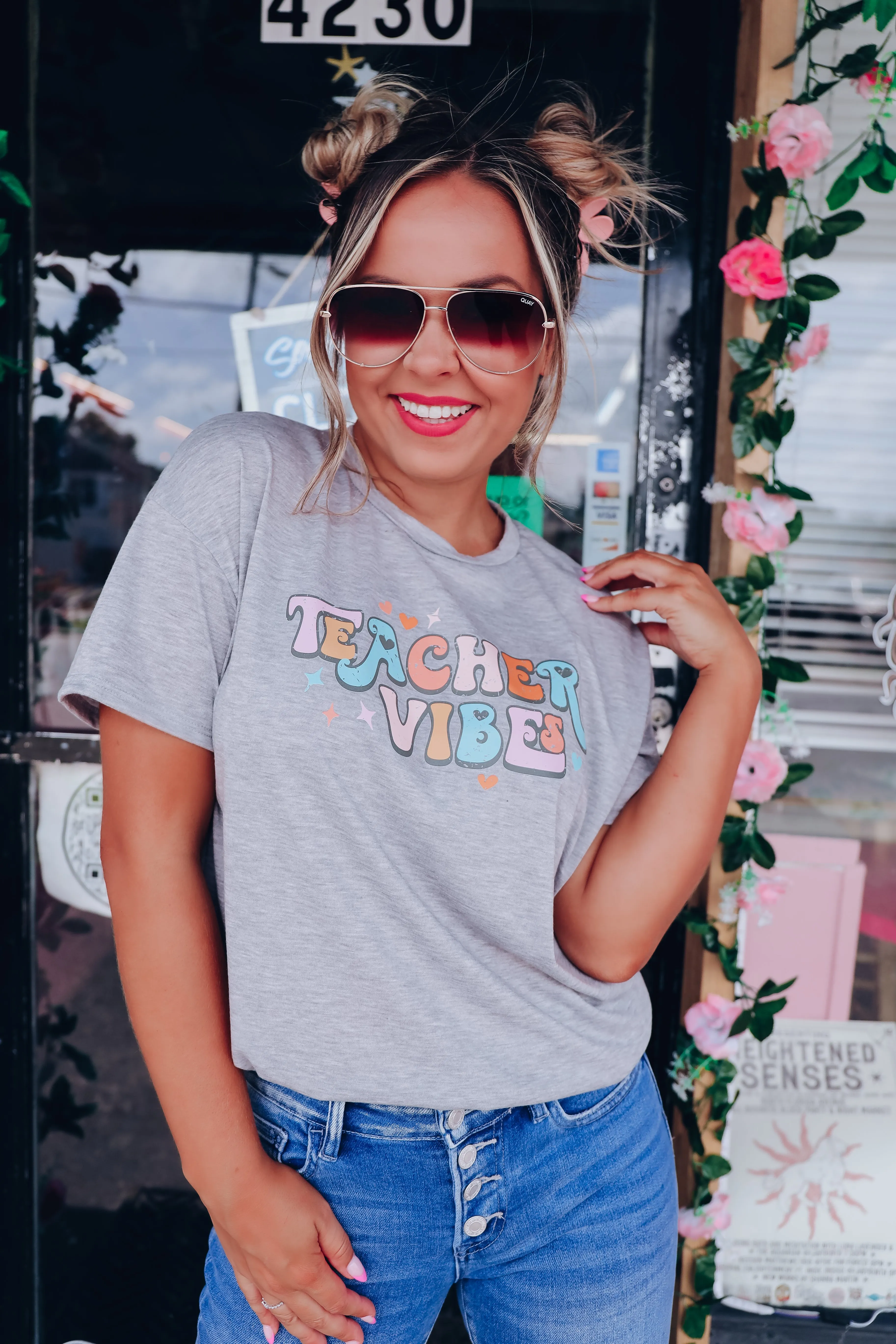 Teacher Vibes - Grey