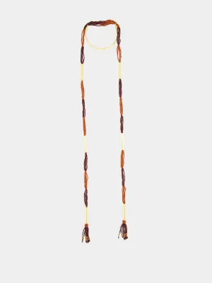 Terracotta Beaded Stampede Necklace