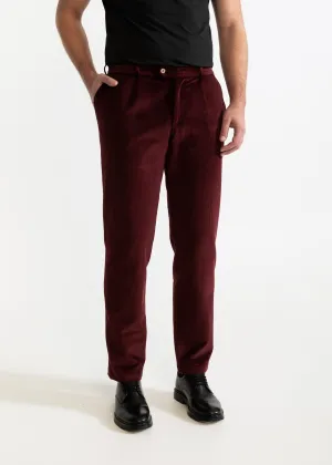 The Dacian Corduroy Trousers Burgundy