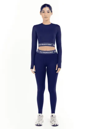 THE GIVING MOVEMENT RECYCLED LEGGING 24" BRANDED ELASTIC