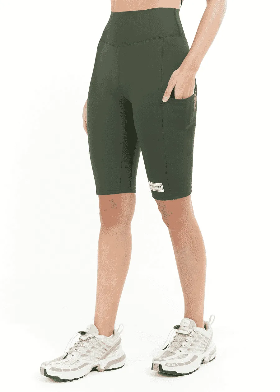 THE GIVING MOVEMENT RECYCLED LONGLINE BIKER SHORT 2.0   POCKET