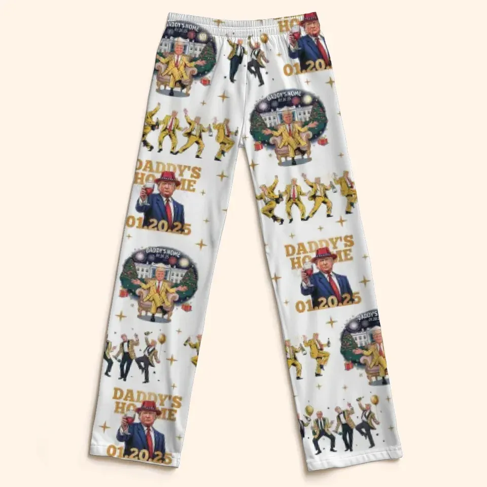 Tomorrow Brings Hope And Excitement - US Patriotic Pride Pajama Pants - Gift For Conservative Supporters