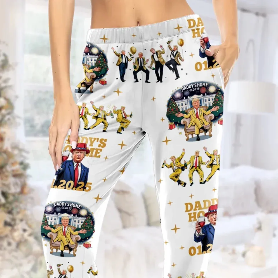 Tomorrow Brings Hope And Excitement - US Patriotic Pride Pajama Pants - Gift For Conservative Supporters