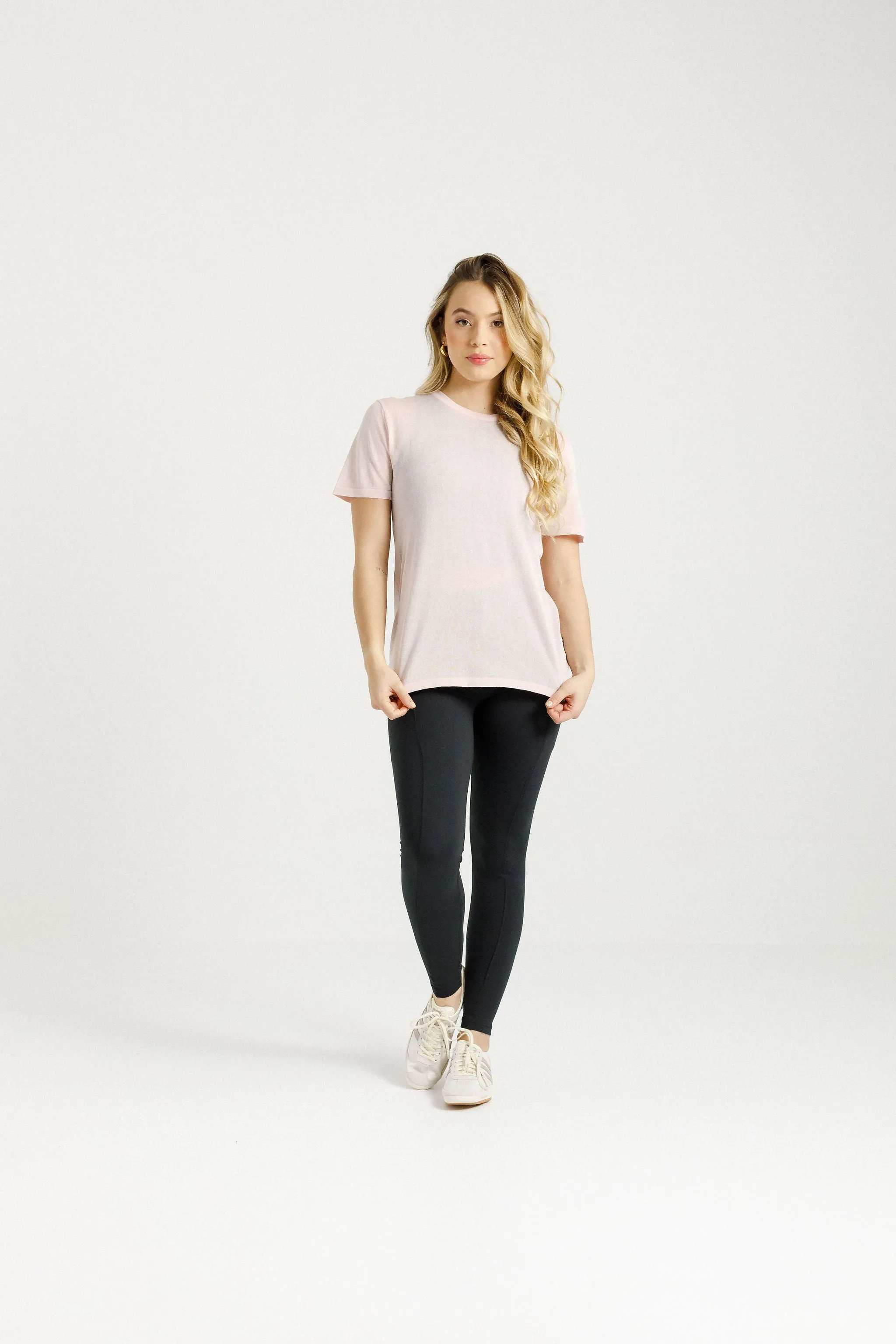Topher Knit Tee | Peach