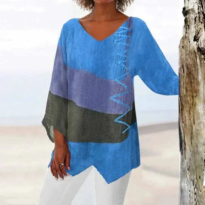 Tricolor shirt by Elodie Lavin