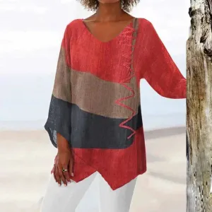 Tricolor shirt by Elodie Lavin