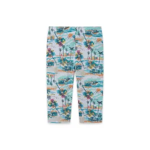 TUC TUC BLUE PRINTED JERSEY CAPRI LEGGING