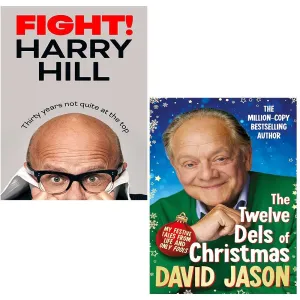 Twelve Dels of Christmas David Jason, Fight Harry Hill  2 Books Set