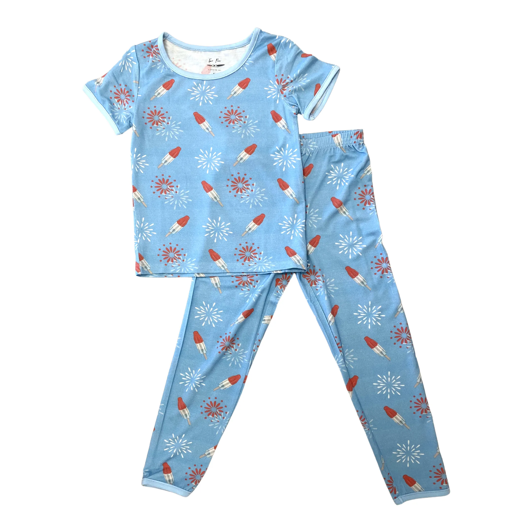 Two Peas Clothing Co Patriotic Pops S/S Pajama Set