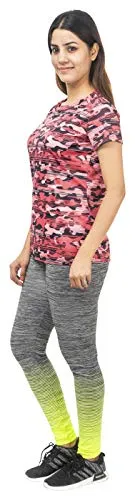 URBAN CIRCUS Women's T-Shirt (029_t-shirt_pink camos--m_Pink_Medium)