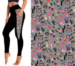 V Shaped Pocket Leggings "Make Up"
