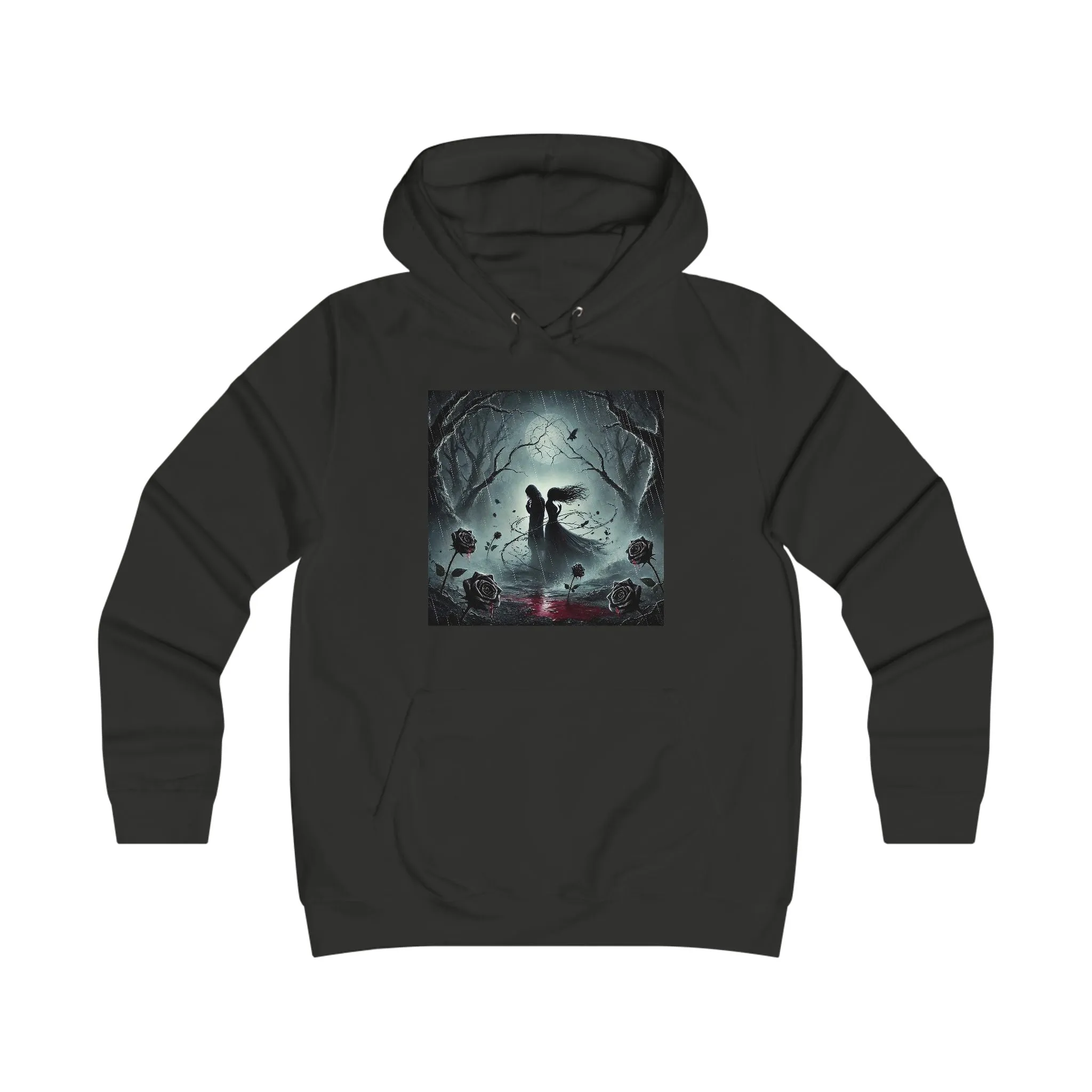 Venomous Sin Poisoned Embrace Uncuffed Girlie College Hoodie