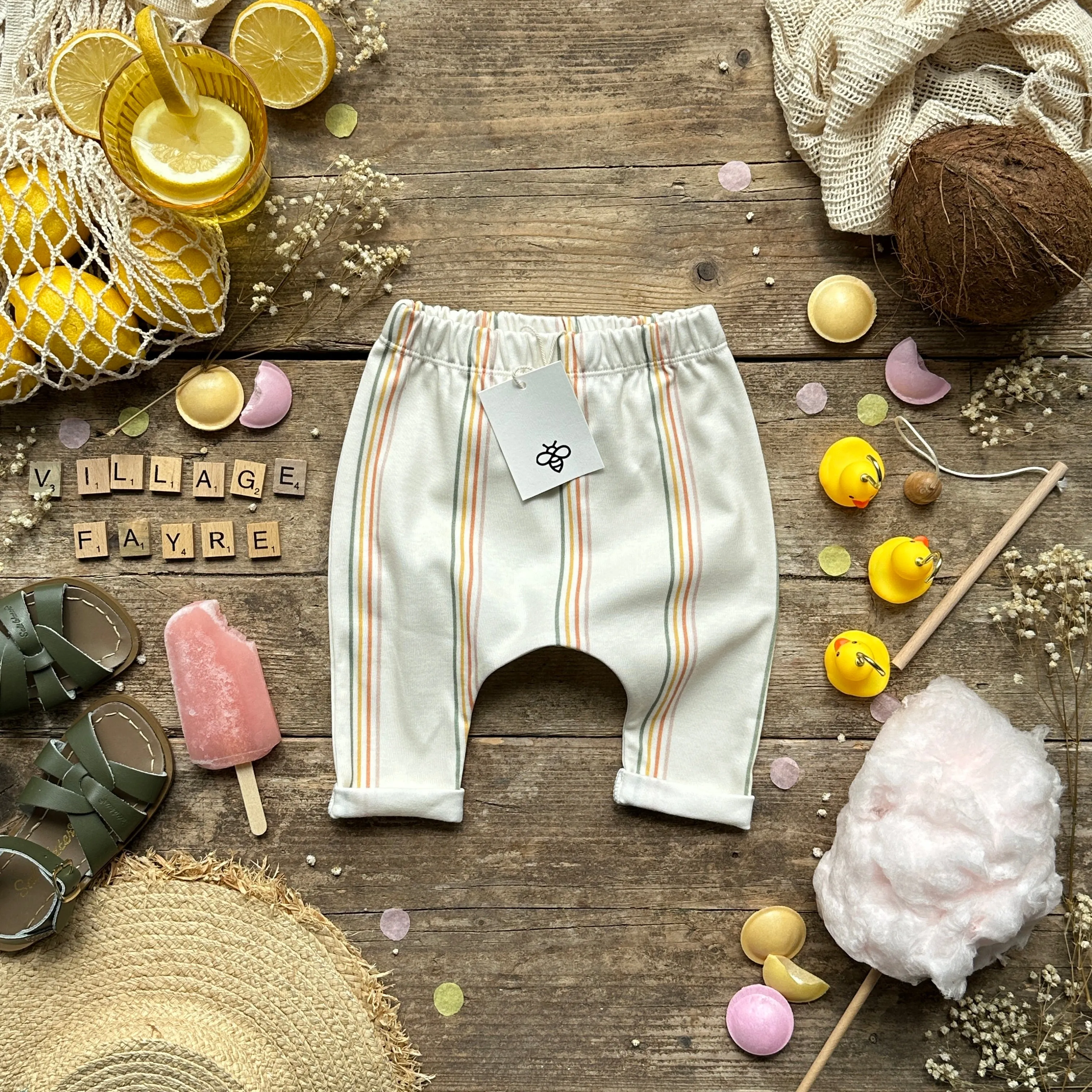 Village Fayre Stripe Harem Leggings | Ready To Post
