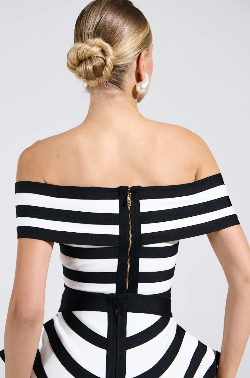 WAITING FOR YOU STRIPE BLOUSE