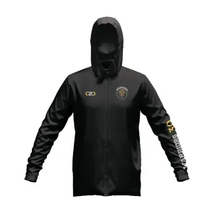 Warriors City Glide SlimFit HP Tech Zip Hoodie (Black / Red)
