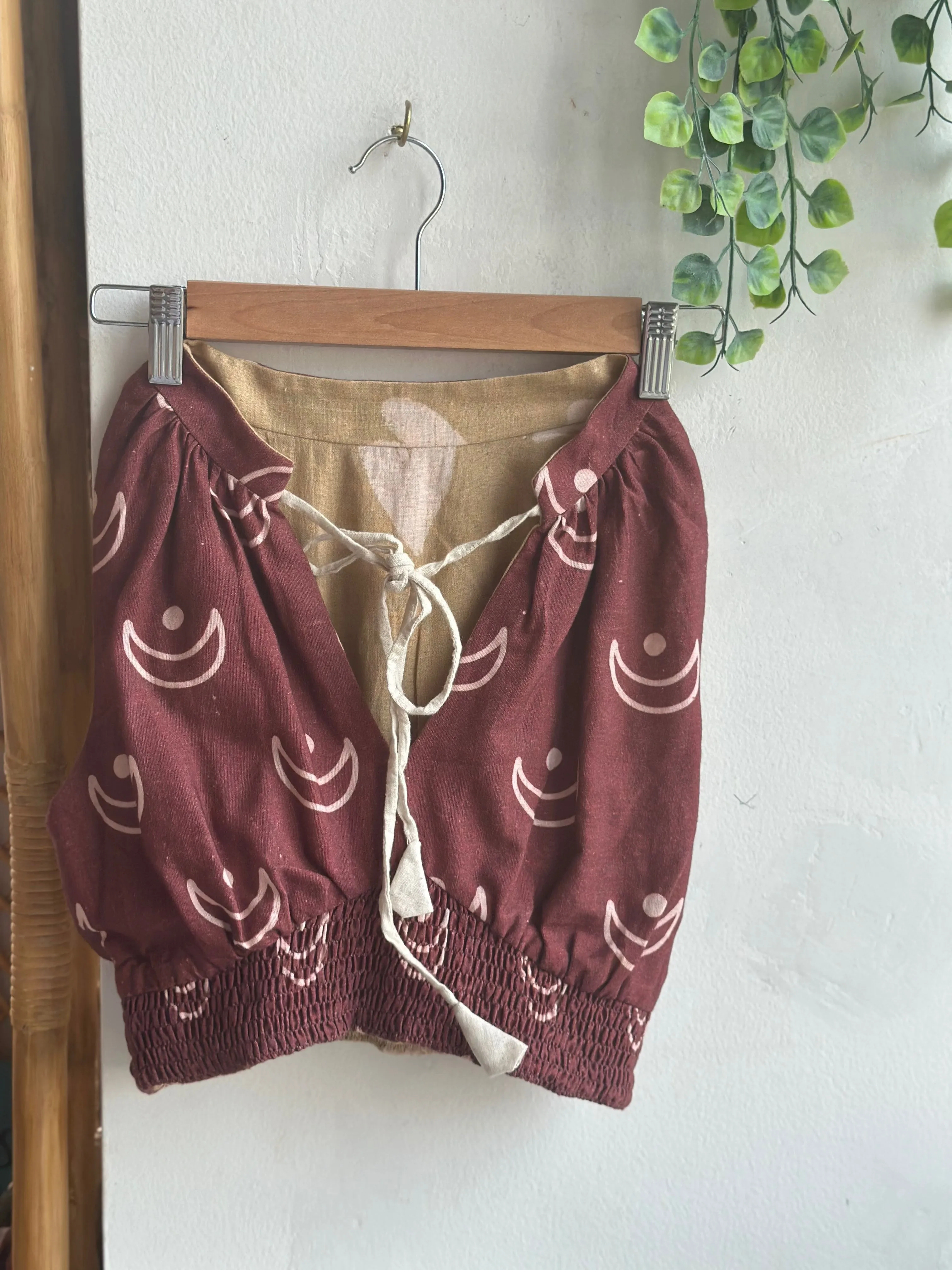 Waves of Geometry Cotton Sari