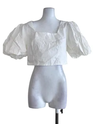 White Crop Top