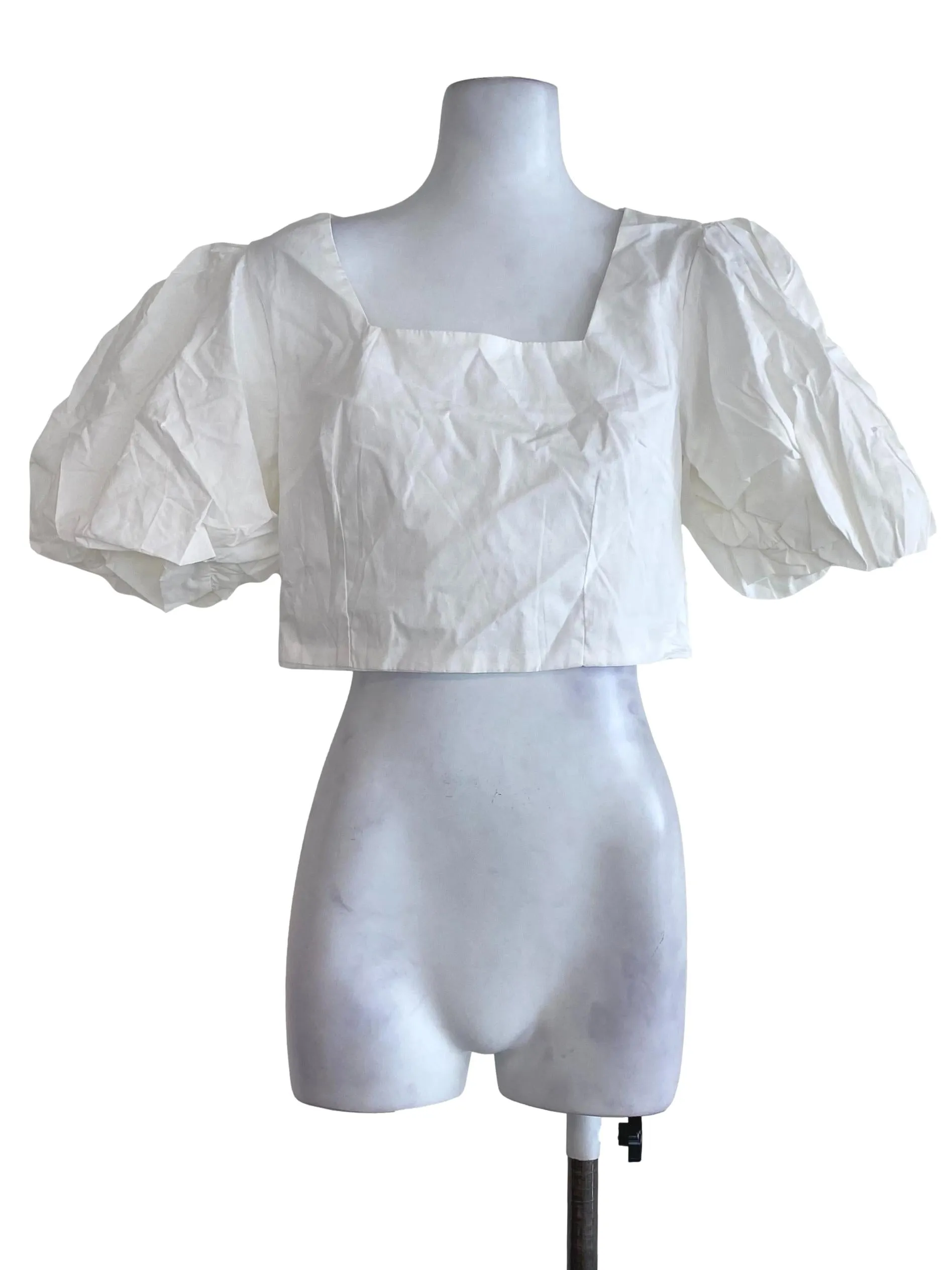 White Crop Top