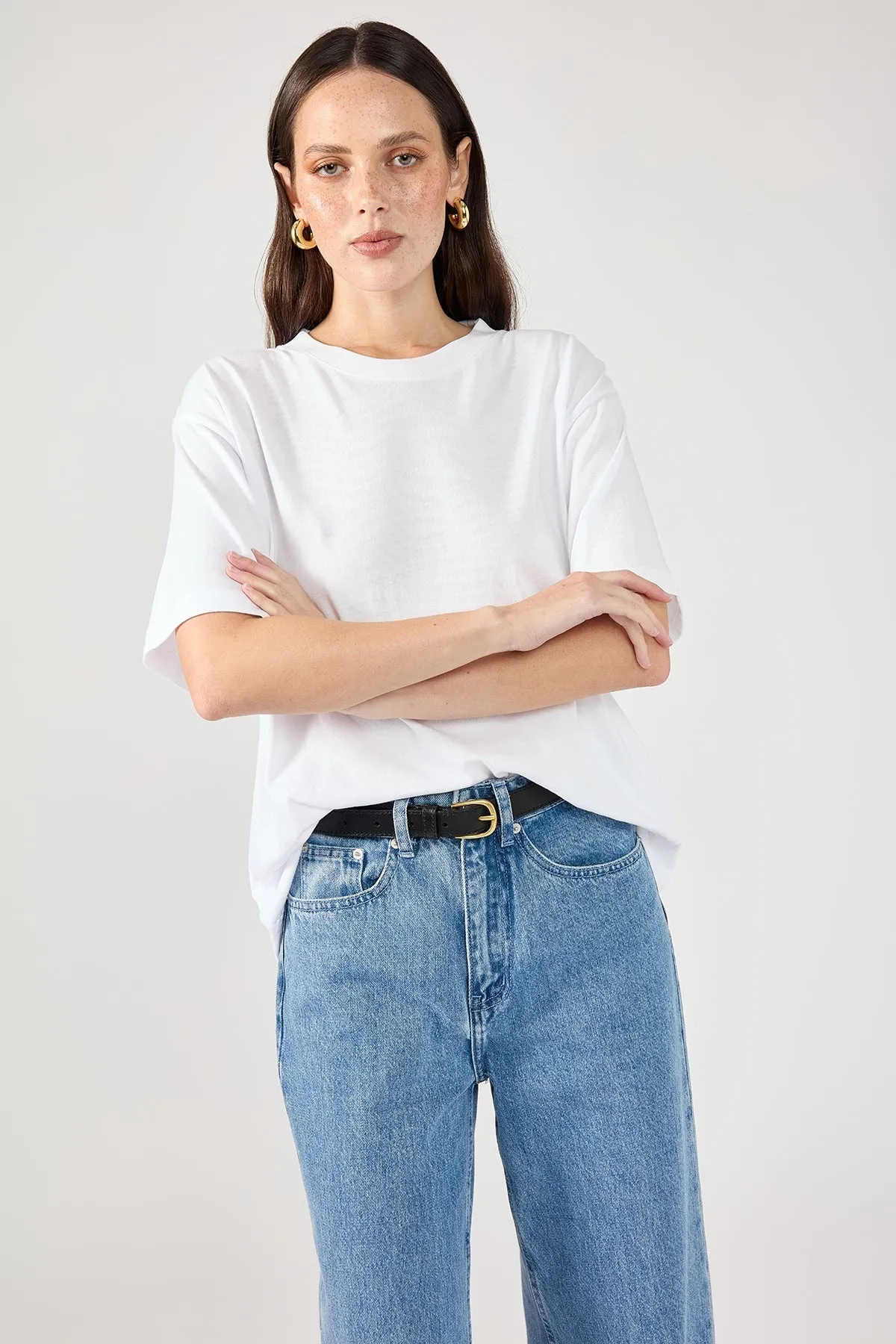 White Oversized Classic Tee