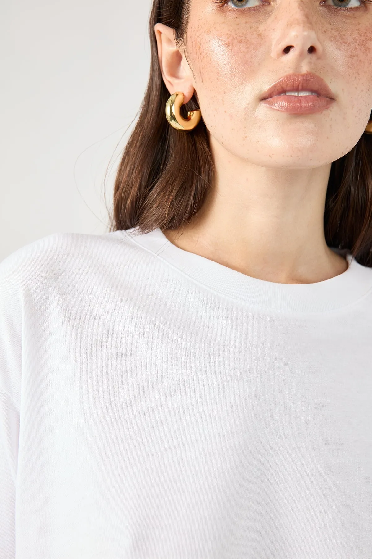 White Oversized Classic Tee