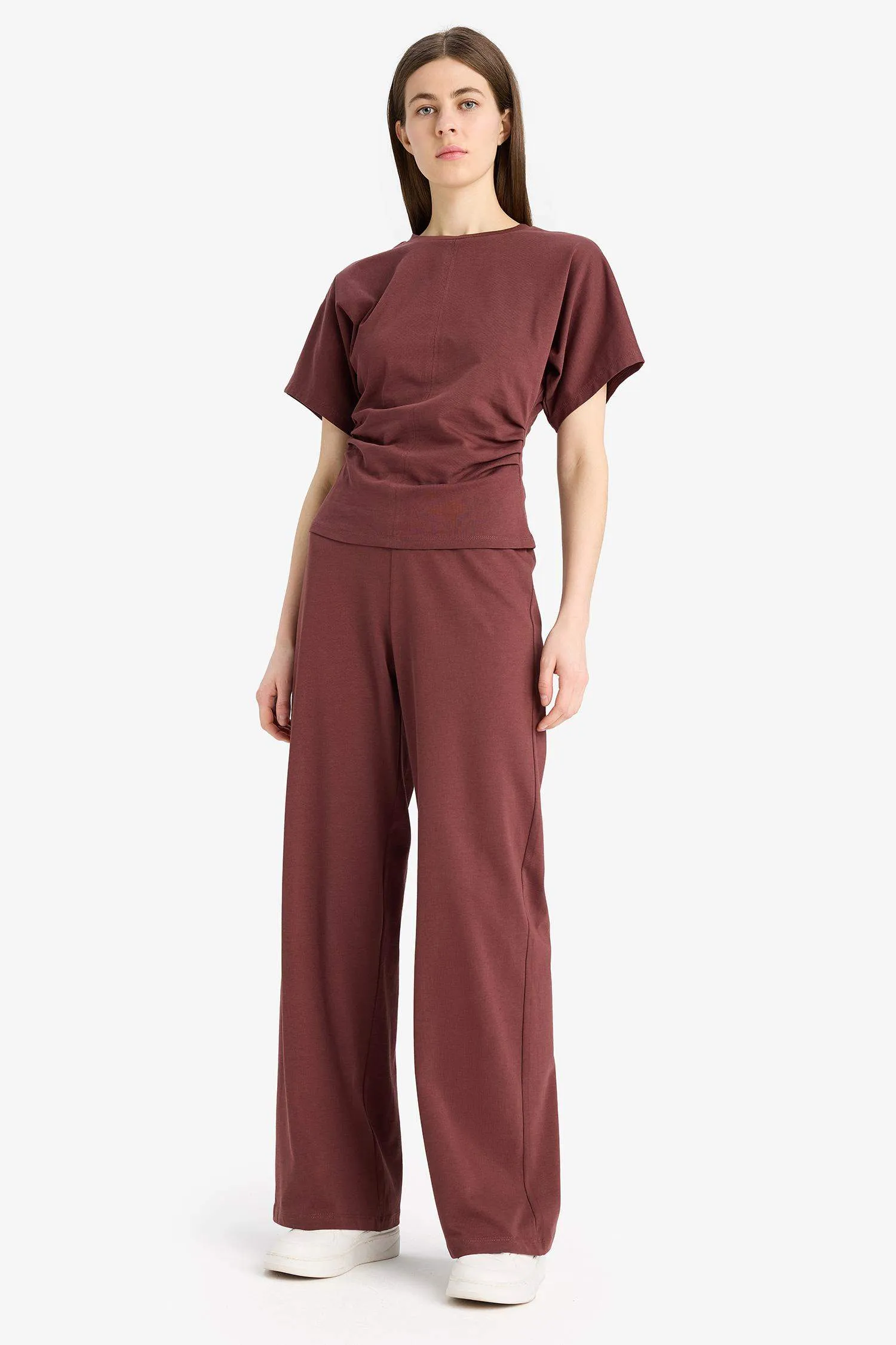 Wide Leg Basic Flat Wide Leg Premium Pants