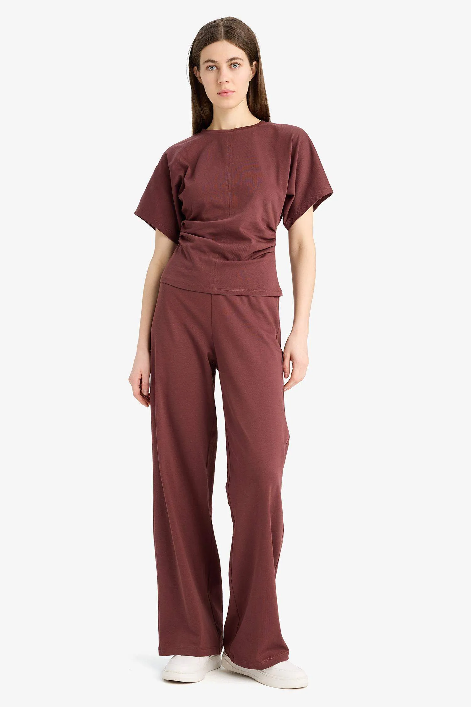 Wide Leg Basic Flat Wide Leg Premium Pants