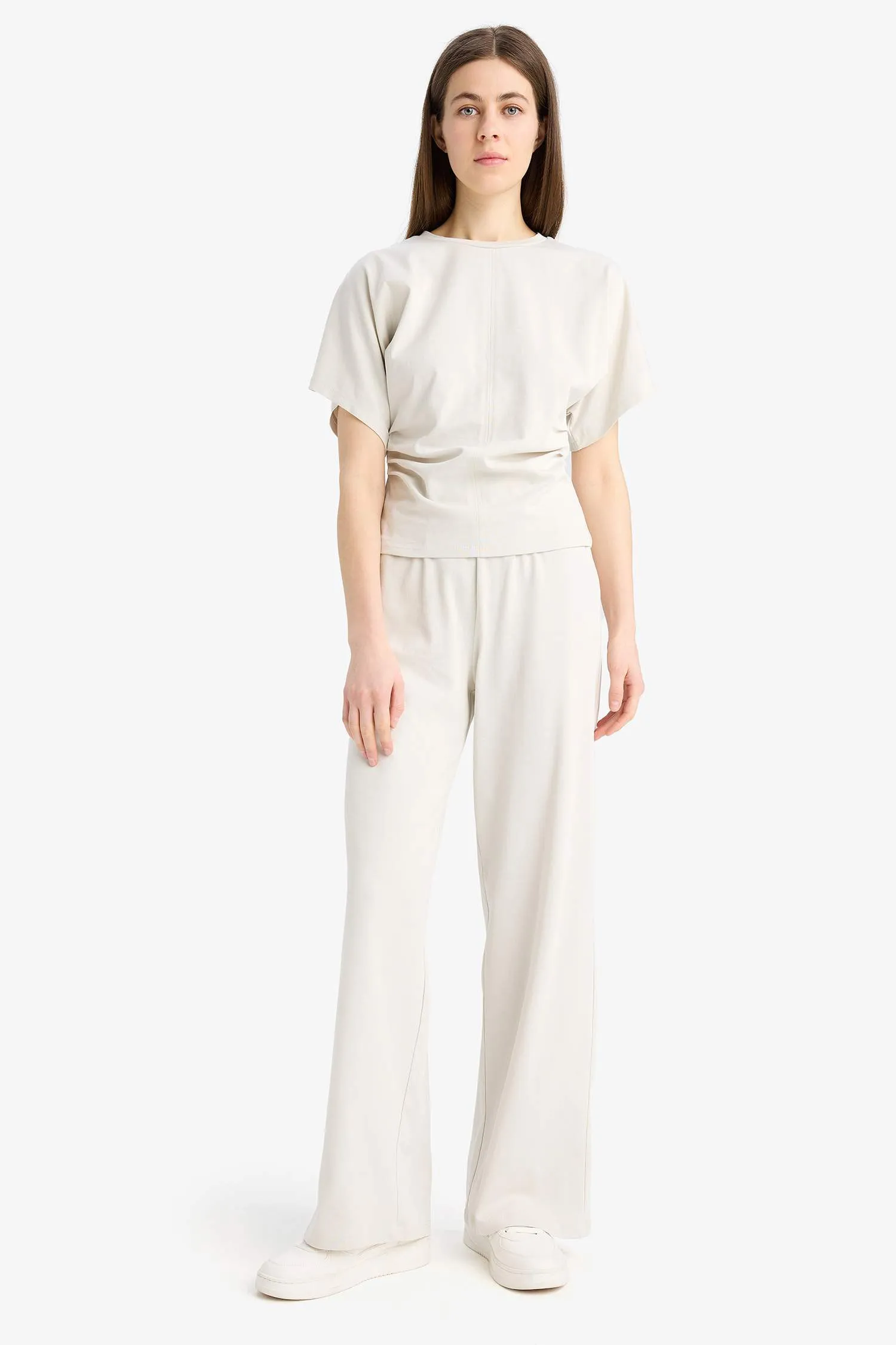 Wide Leg Basic Flat Wide Leg Premium Pants