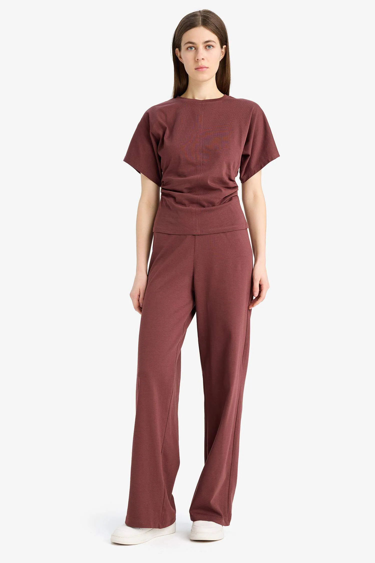 Wide Leg Basic Flat Wide Leg Premium Pants