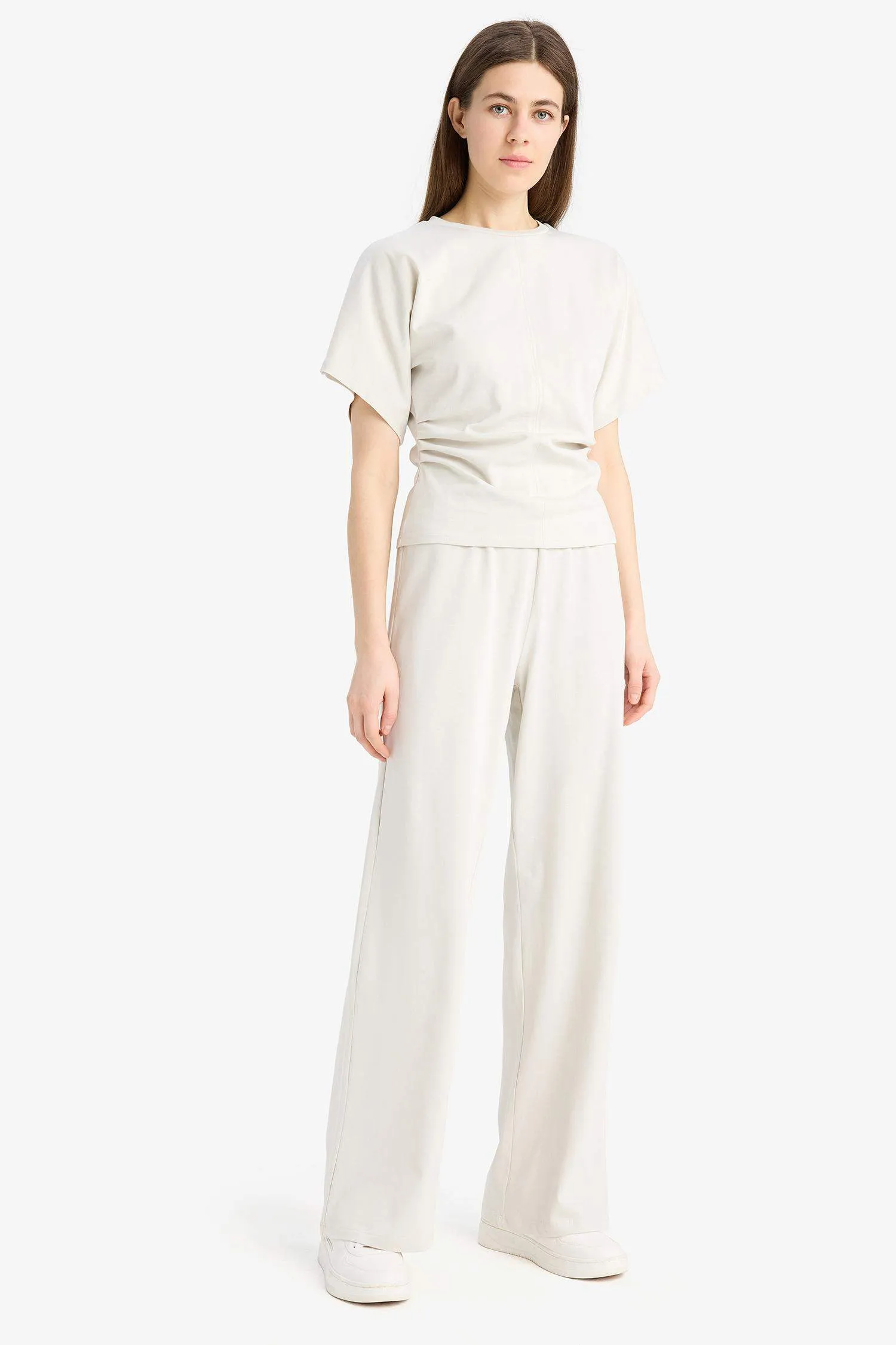 Wide Leg Basic Flat Wide Leg Premium Pants