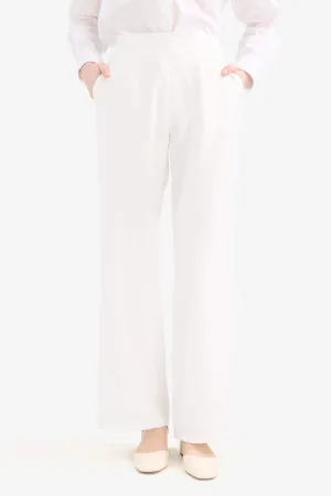Wide Leg Basic Trousers