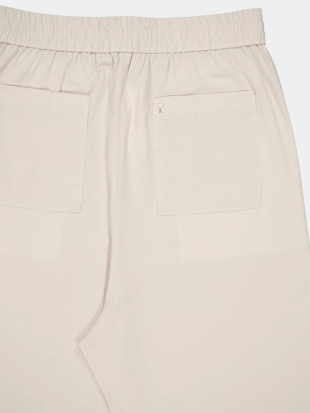 Wide Leg Crepe Trousers