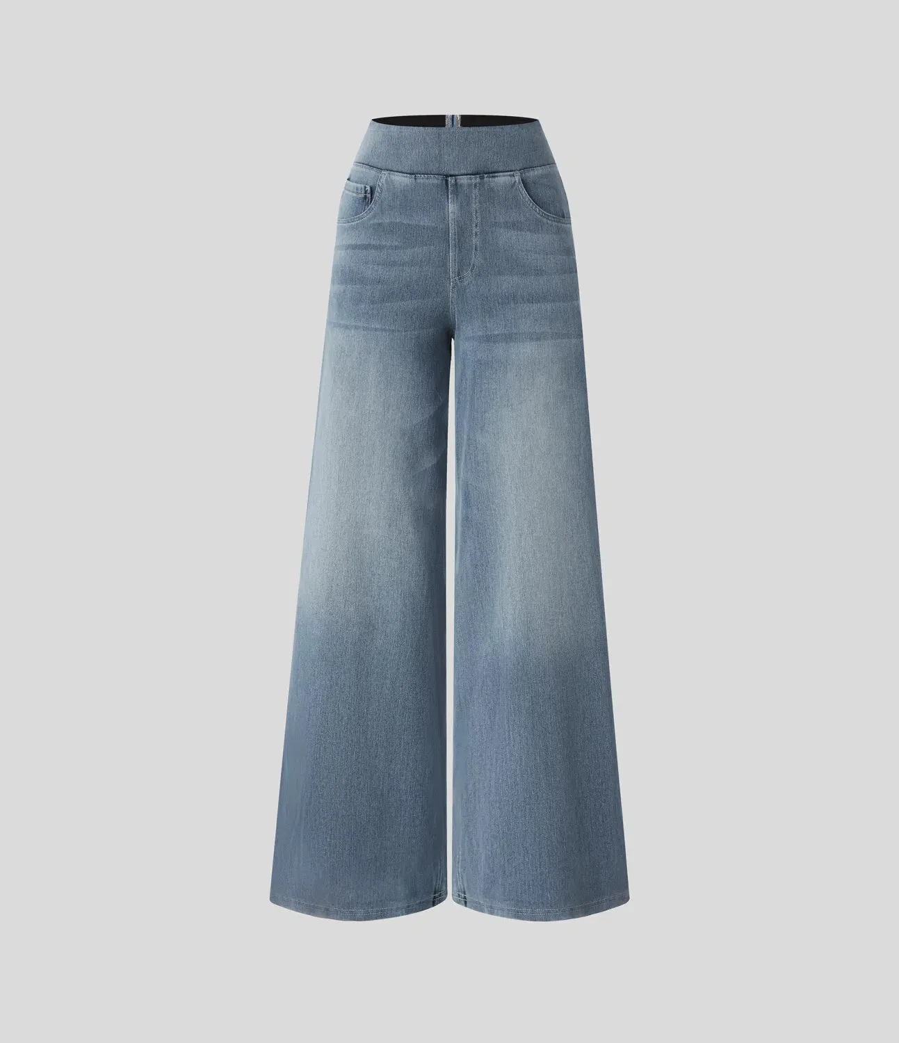Wide Leg Knitted Jeans