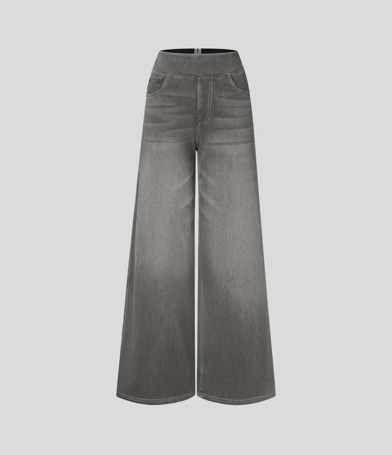 Wide Leg Knitted Jeans