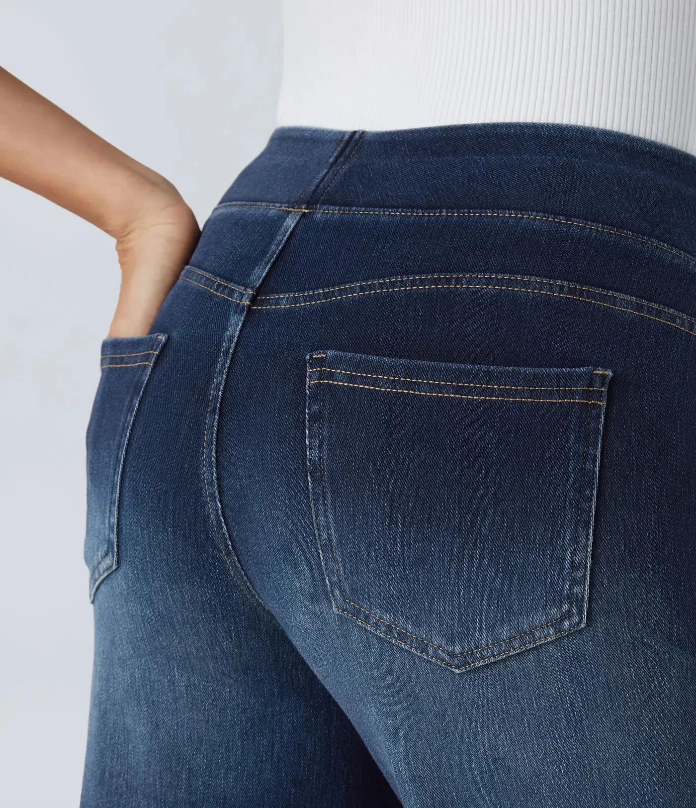Wide Leg Knitted Jeans