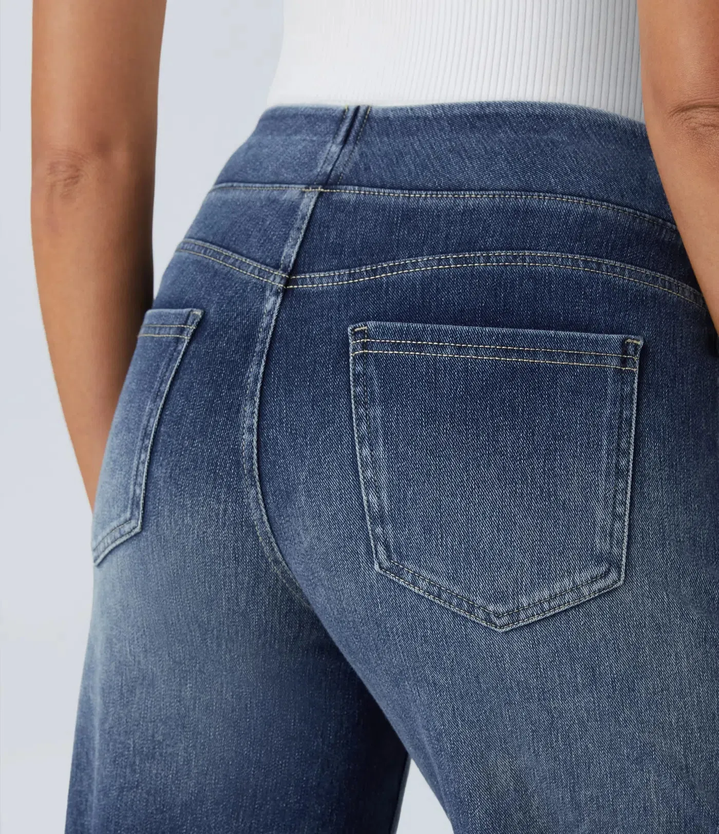 Wide Leg Knitted Jeans