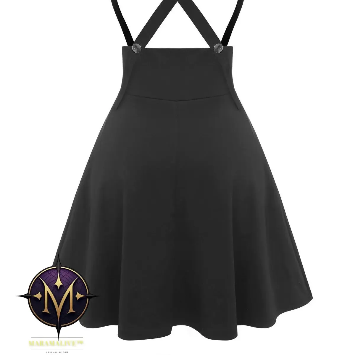 Wipalo Plus Size 3XL Black Casual Skirt Gothic Streetwear Wo