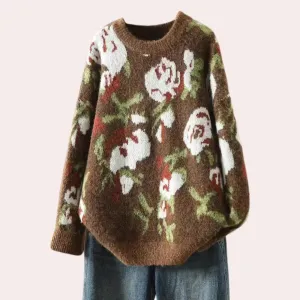 Women's floral knitted KAIA jumper