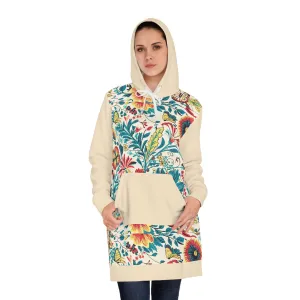 Women's Hoodie Dress - Coastal Flowers