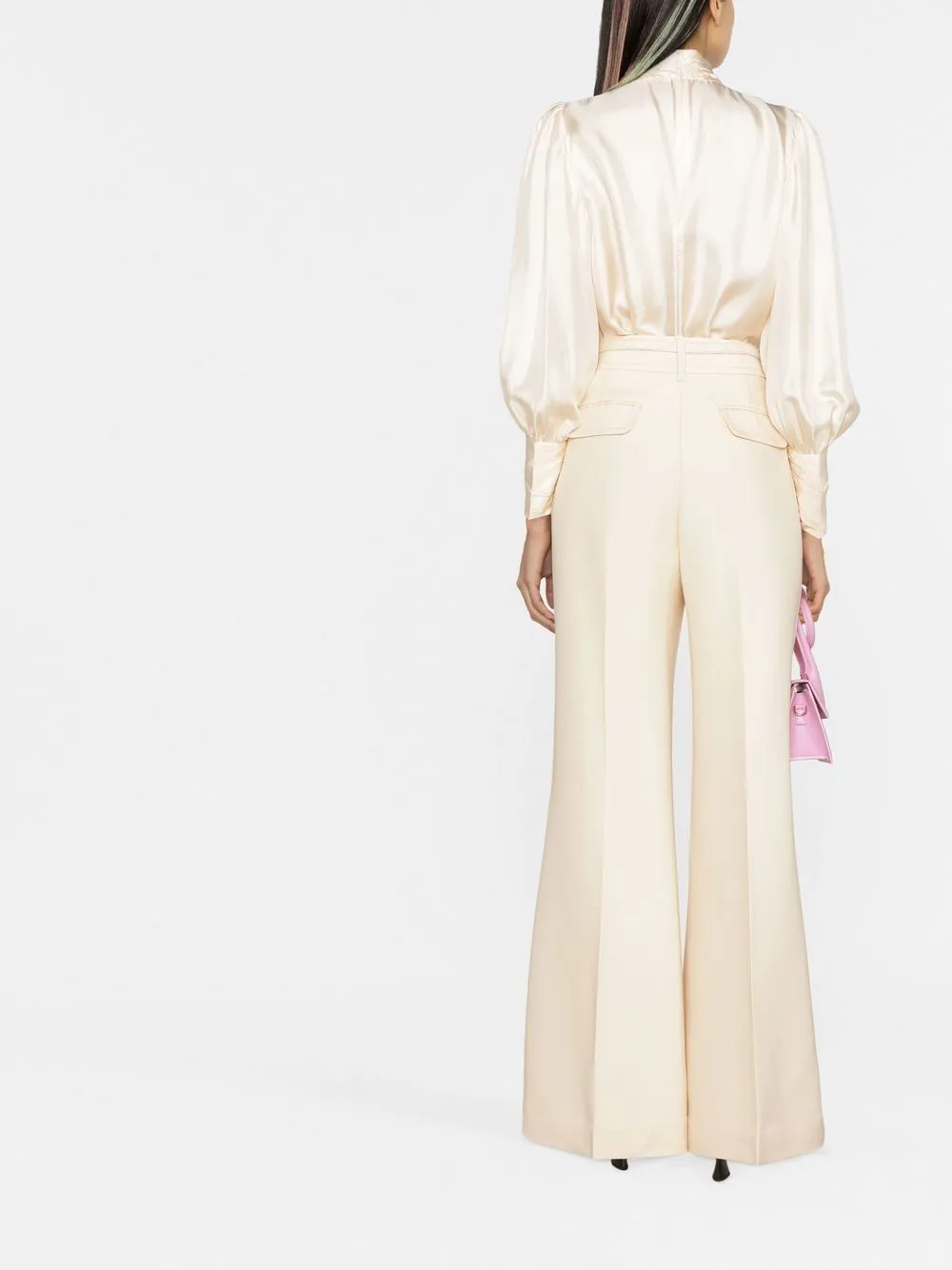 Wool blend trousers