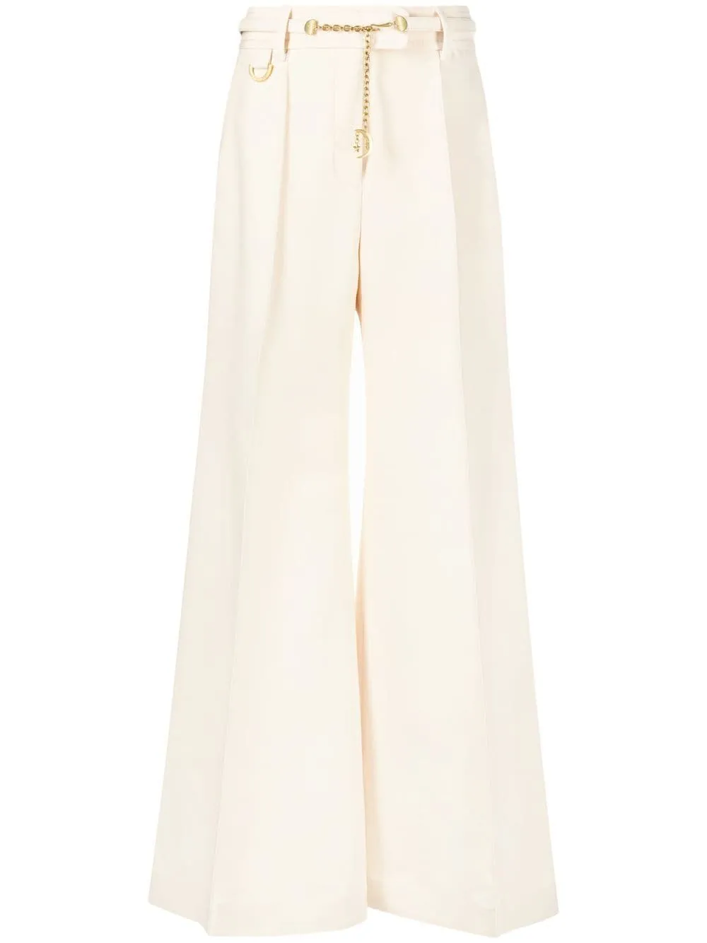 Wool blend trousers