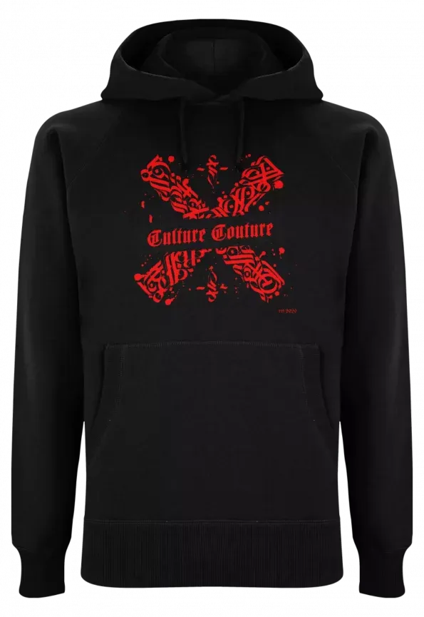 X Marks The Spot Red Hoodie/Black